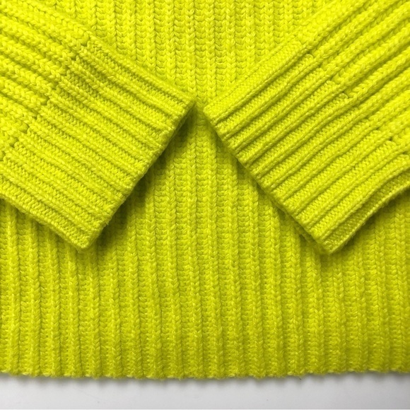 Banana Republic yellow rib knit pullover sweater Small - Picture 7 of 8